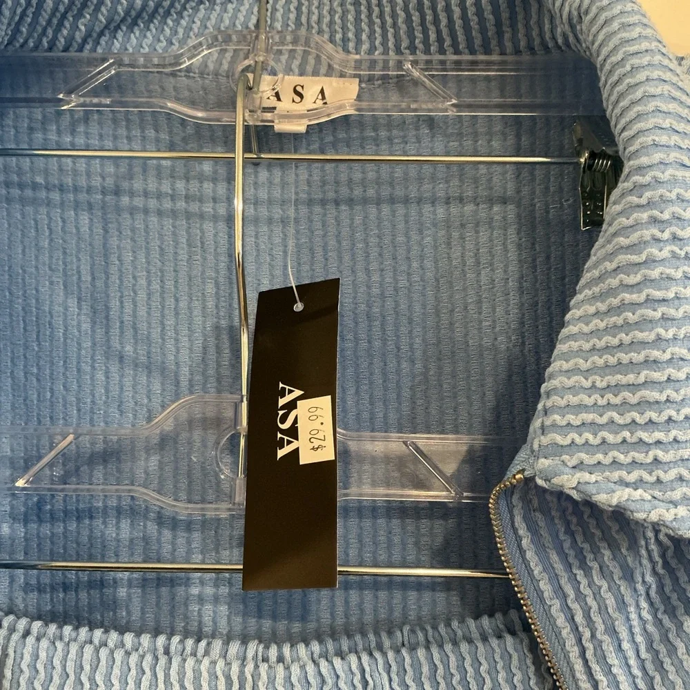 Blue Ribbed Two-Piece Set - Picture 4 of 8